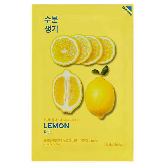 Holika Holika – Pure Essence Mask Sheet, Lemon, 23ml - Feel You