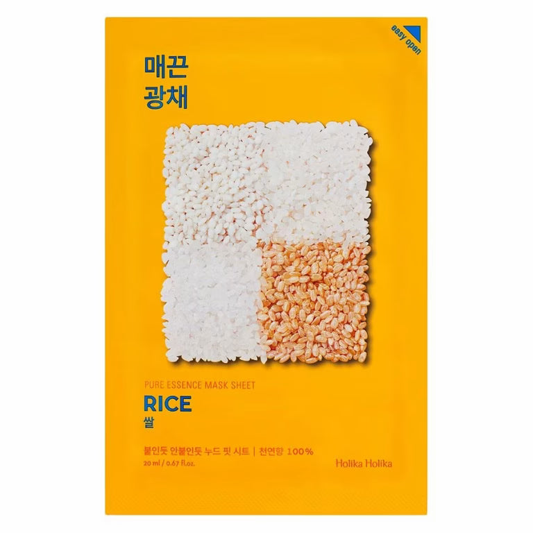 Holika Holika – Pure Essence Mask Sheet, Rice, 23ml - Feel You