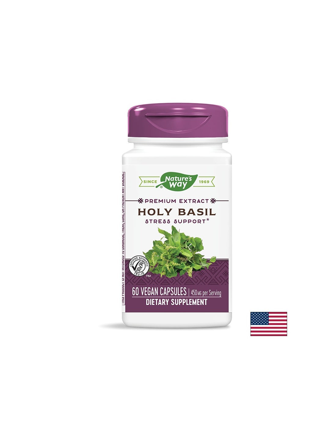 Holy Basil/ Свещен босилек 450 mg х 60 капсули Nature’s Way - Feel You
