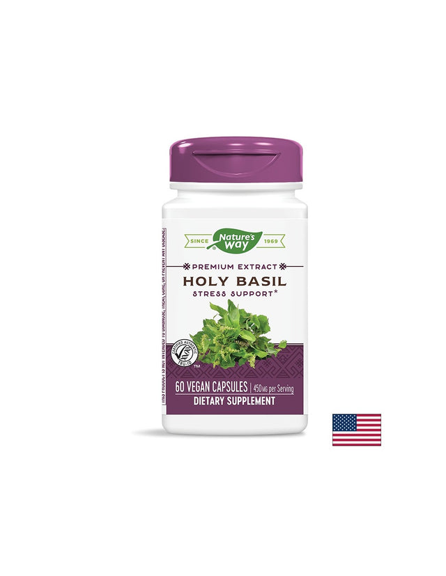 Holy Basil/ Свещен босилек 450 mg х 60 капсули Nature’s Way - Feel You