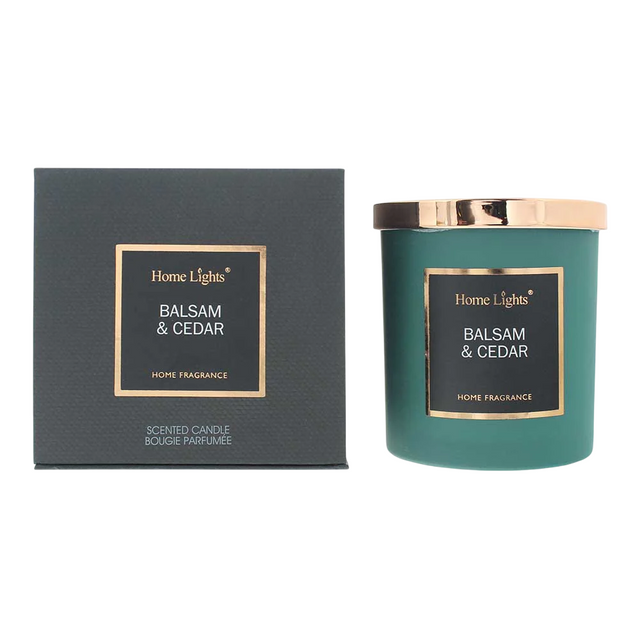 Home Lights, Balsam & Cedar, Scented Candle, 215 g - Feel You