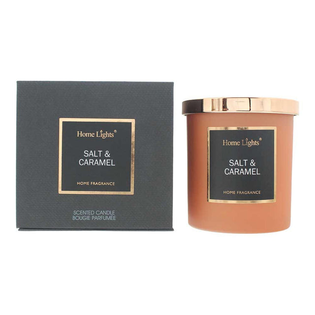 Home Lights, Salt & Caramel, Scented Candle, 215 g - Feel You