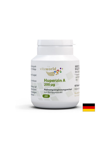 Мозъчна дейност - Хуперзин А (Huperzin A), 200 µg х 60 капсули - Feel You