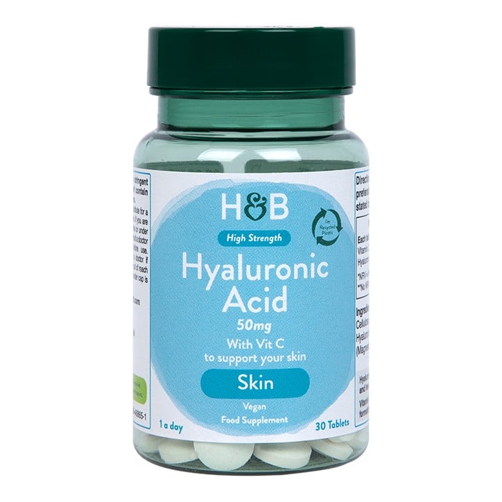 Хиалуронова киселина (Hyaluronic Acid) 50мг 30 таблетки, H&B - Feel You