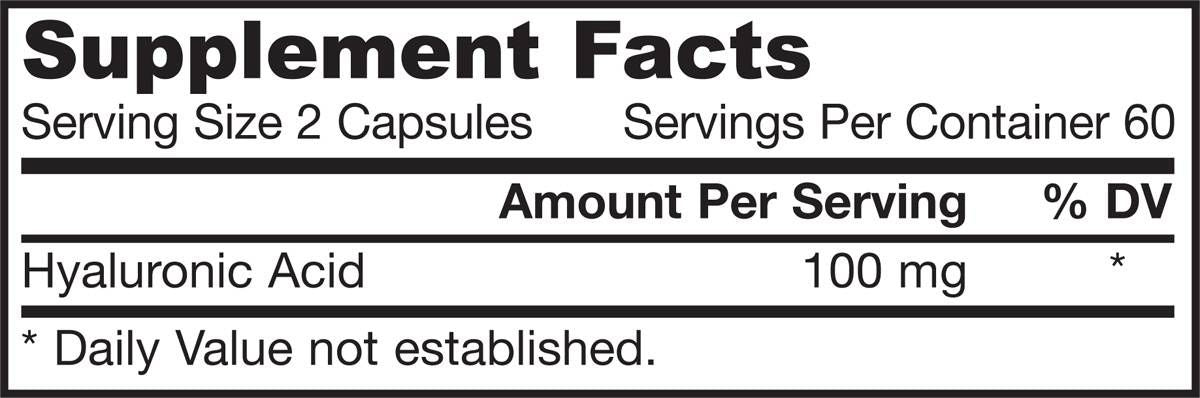 Hyaluronic Acid 50 mg - 60 капсули - Feel You