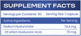 HS LABS - HYALURONIC ACID 70 mg - 90 Capsules