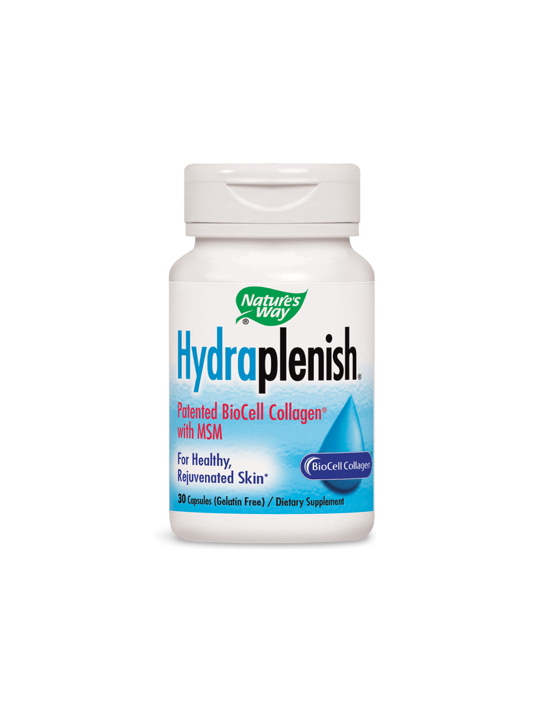 Колаген с хиалуронова киселина и МСМ Hydraplenish® - Красива кожа и здрави стави, 750 mg, 30 капсули Nature’s Way - Feel You