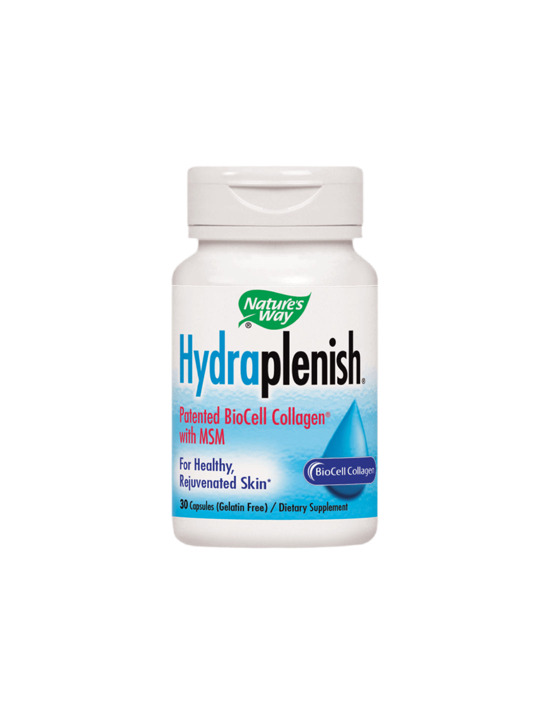 Колаген с хиалуронова киселина и МСМ Hydraplenish® - Красива кожа и здрави стави, 750 mg, 30 капсули Nature’s Way - Feel You