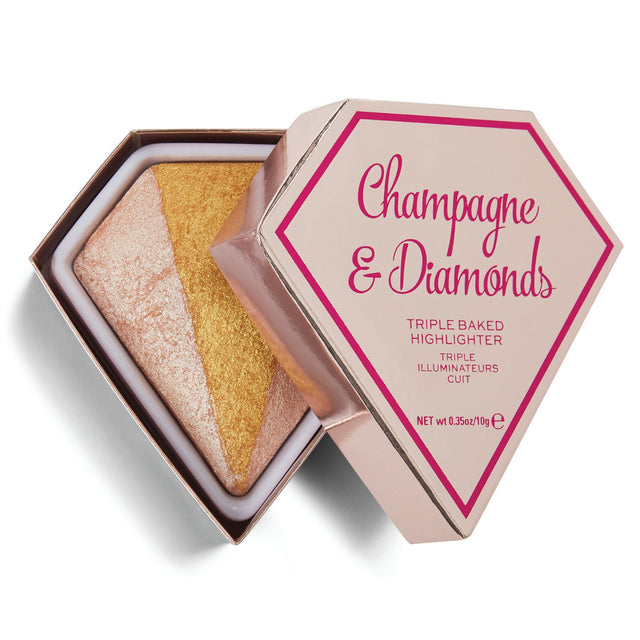 I Heart Revolution, Champagne & Diamonds, Highlighter Powder, Triple Baked, 10 g - Feel You