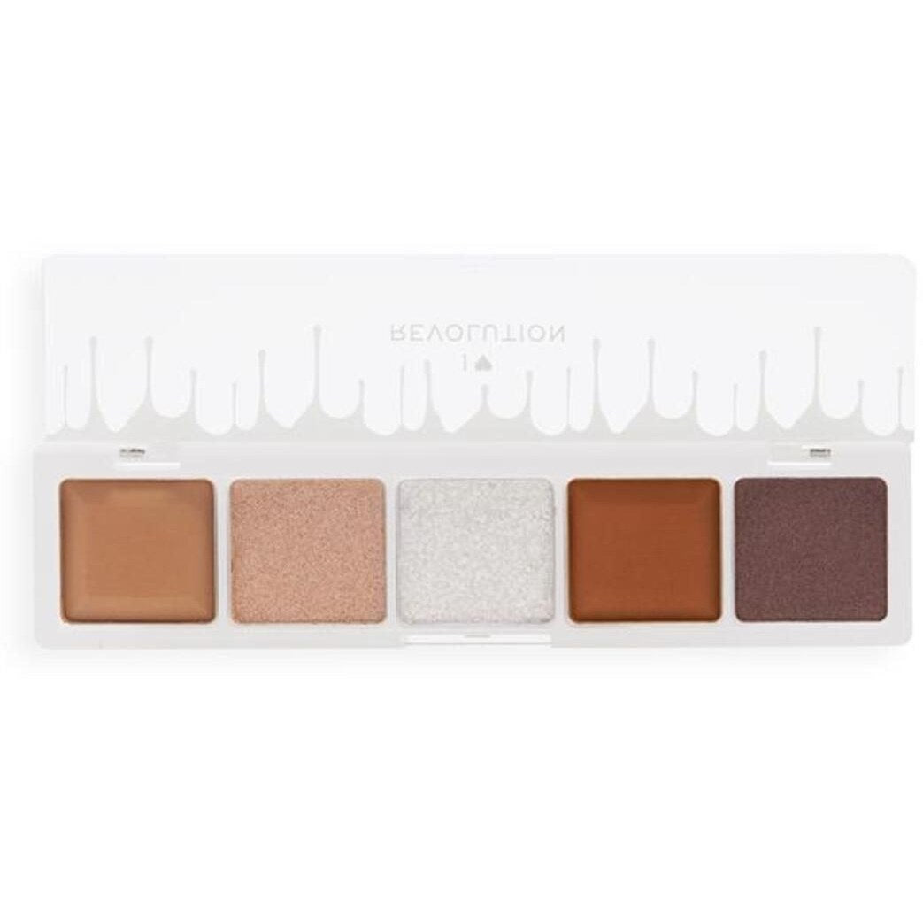 I Heart Revolution, Mini Chocolate, Eyeshadow Palette, White Vanilla Cream, 5 Shades, 5.5 g - Feel You