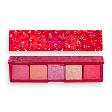 I Heart Revolution, Mini Match, Eyeshadow Palette, Cherry Please, 5 Shades, 11 g - Feel You