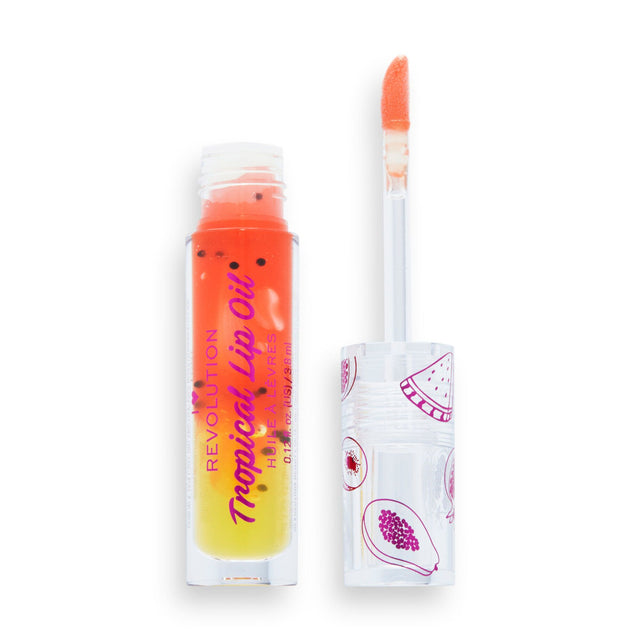 I Heart Revolution, Tropical, Plumping, Lip Oil, Papaya, 3.8 ml - Feel You