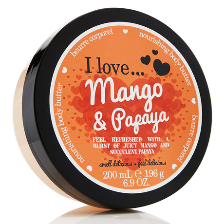 I Love, Mango & Papaya, Hydrating, Body Butter, 200 ml - Feel You