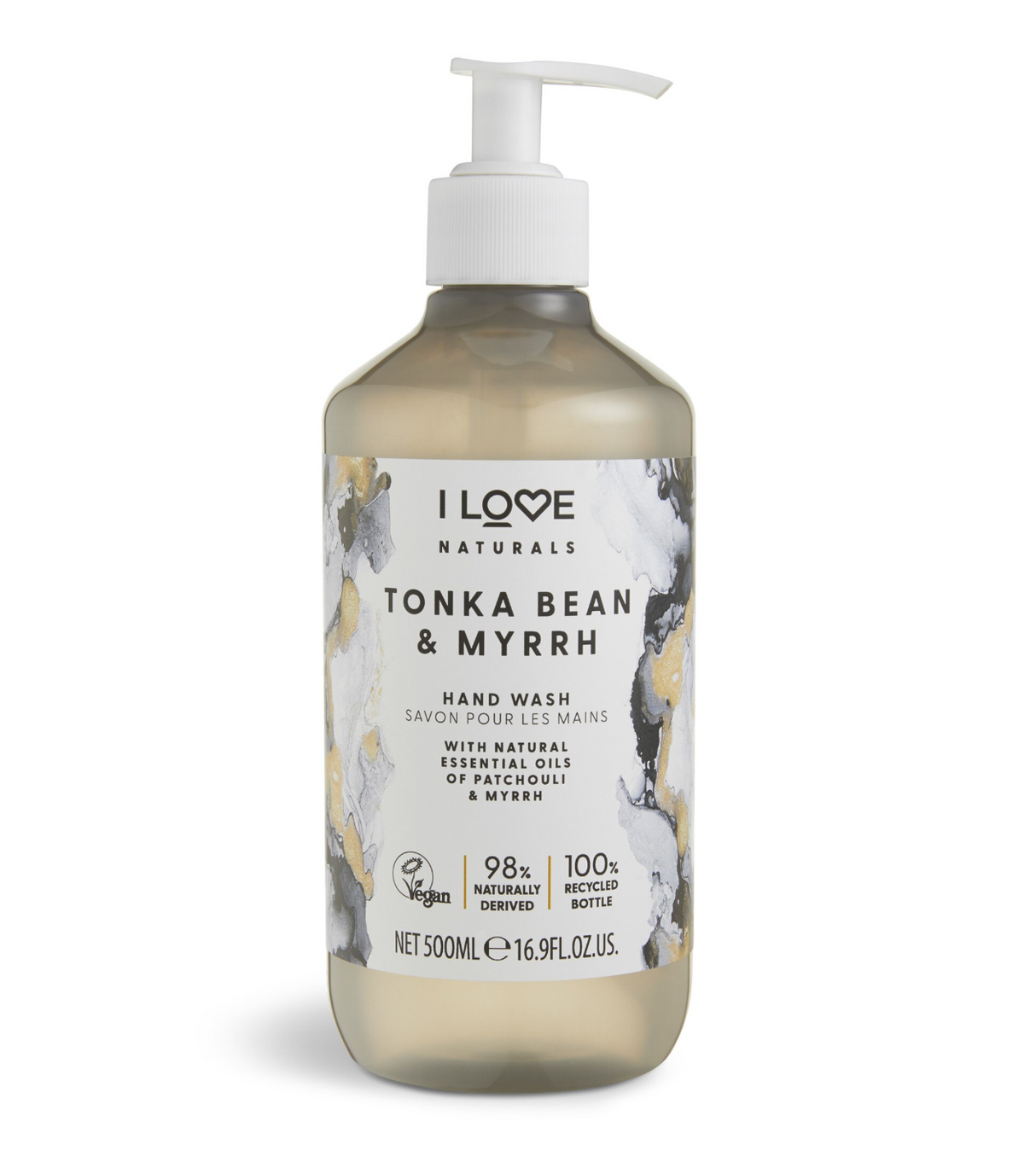 I Love, Naturals Collection, Tonka Bean & Myrrh, Liquid Soap, For Hands, 500 ml - Feel You