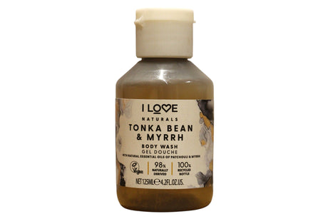 I Love, Naturals Collection, Vegan, Tonka Bean & Myrrh, Hydrating, Shower Gel, For All Skin Types, 125 ml - Feel You