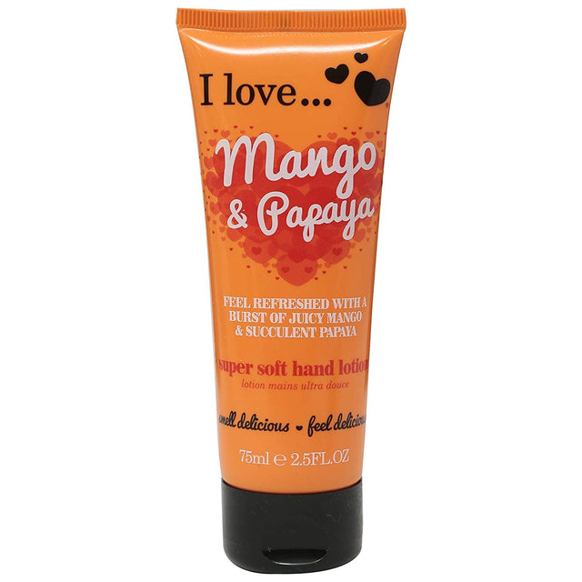 I Love, Originals, Hydrating, Hand Lotion, Mango & Papaya, 75 ml - Feel You