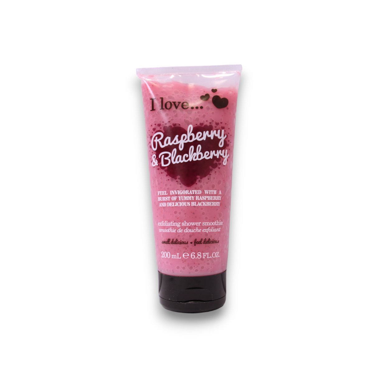 I Love, Raspberry & Blackberry, Exfoliating, Shower Gel, 200 ml - Feel You