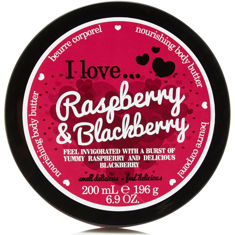 I Love, Raspberry & Blackberry, Hydra-Nourishing, Body Butter, 200 ml - Feel You