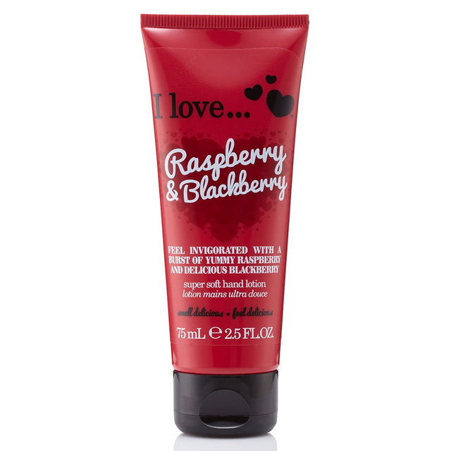 I Love, Raspberry & Blackberry, Hydrating, Hand Lotion, 75 ml - Feel You