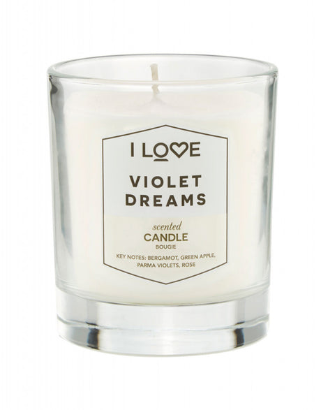 I Love, Signature Collection, Bergamot, Green Apple, Parma Violets, Rose, Scented Candle, 160 g - Feel You