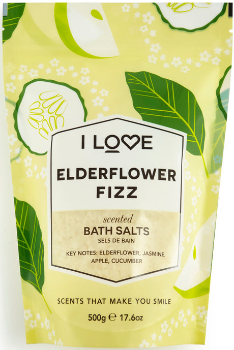 I Love, Signature Collection, Elderflower Fizz, Bath Salt, 500 g - Feel You