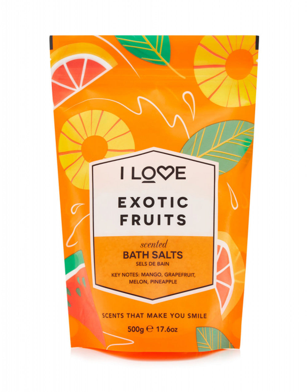 I Love, Signature Collection, Exotic Fruits, Bath Salt, 500 g - Feel You
