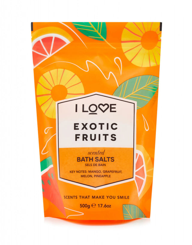 I Love, Signature Collection, Exotic Fruits, Bath Salt, 500 g - Feel You