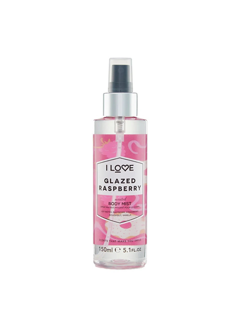 I Love, Signature Collection, Mist Spray, Glazed Raspberry, All Over The Body, 165 ml - Feel You