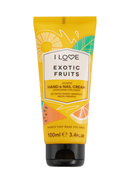 I Love, Signature Collection, Moisturizing, Hand & Nail Cream, Exotic Fruits, 100 ml - Feel You