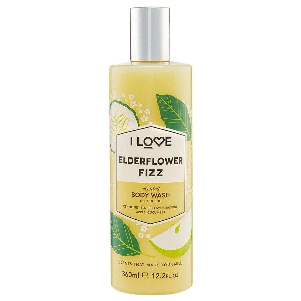 I Love, Signature Collection, Paraben-Free, Cleansing, Elderflower Fizz, Body Wash, 360 ml - Feel You