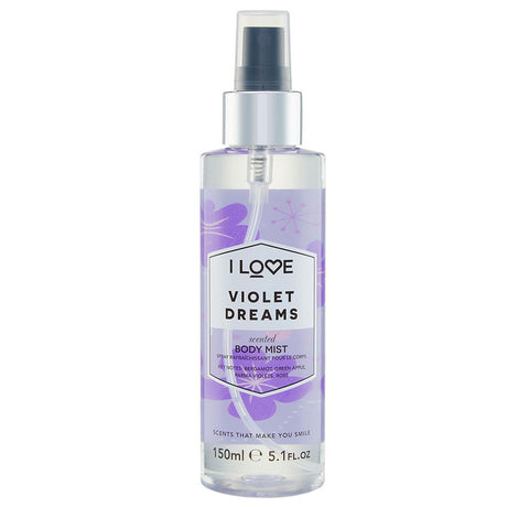I Love, Signature Collection, Vegan, Mist Spray, Violet Dreams, All Over The Body, 165 ml - Feel You