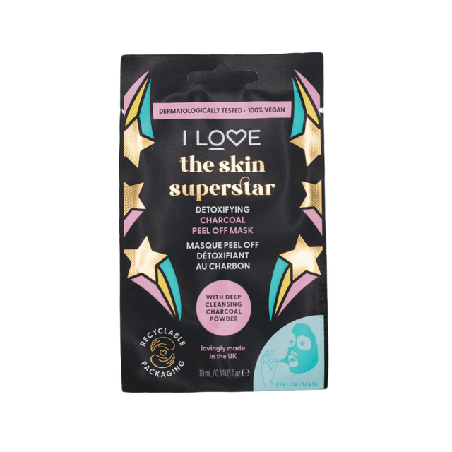 I Love, Skin Superstar, Detoxifying, Sheet Mask, For Face, 10 ml - Feel You