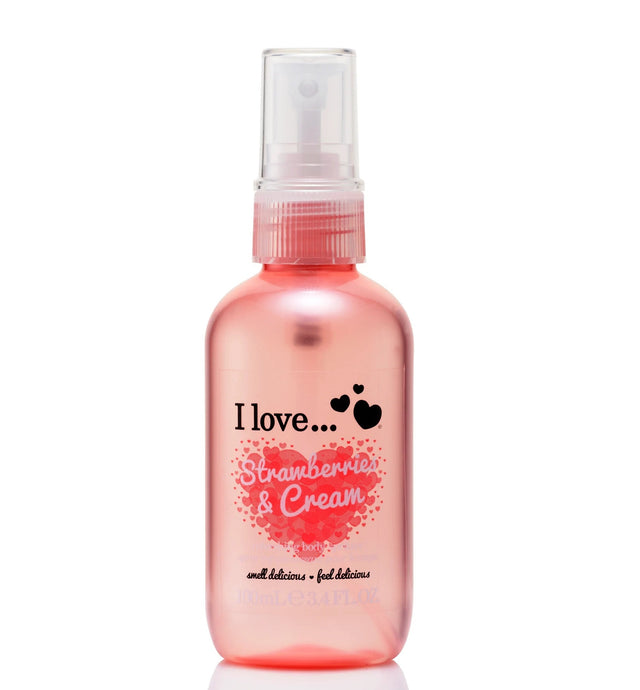 I Love, Strawberries & Cream, Scented Spray, For Women, 100 ml - Feel You