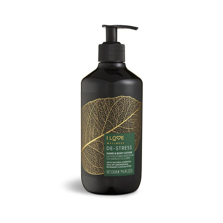 I Love, Wellness De-Stress, Vegan, Moisturizing & Softening, Rosemary, Eucalyptus & Lemongrass, Lotion, For Hands & Body, 500 ml - Feel You