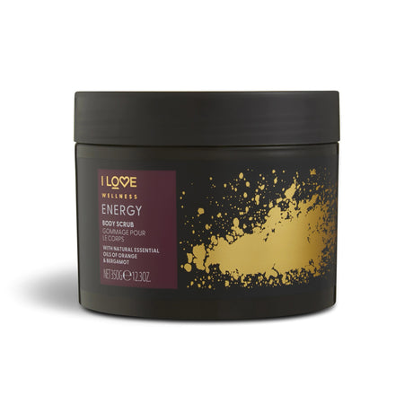 I Love, Wellness Energy, Vegan, Exfoliating, Body Scrub, 350 g - Feel You