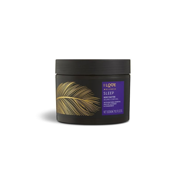 I Love, Wellness Sleep, Vegan, Hydrating, Chamomile & Lavender, Body Butter, 300 ml - Feel You
