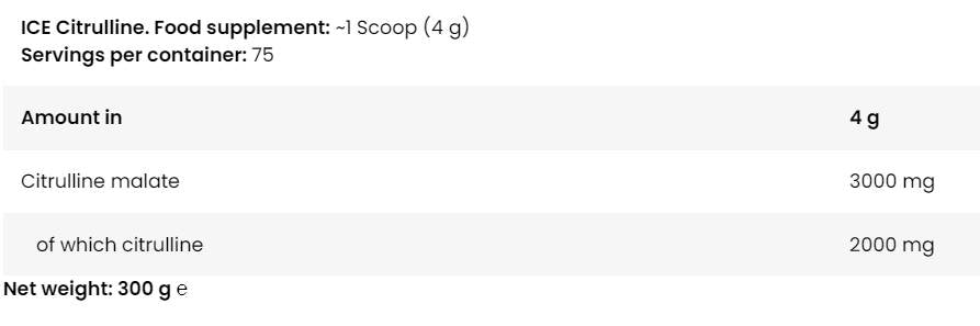 ICE Citrulline - 300 грама - Feel You
