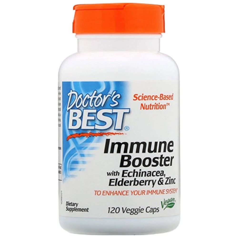 Immune Booster | With Echinacea, Elderberry Extract and Zinc - 120 капсули - Feel You