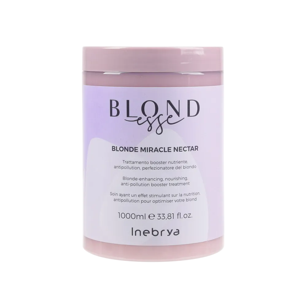 Inebrya, Blonde Miracle Nectar, Hair Treatment Cream Mask, Color Enhancing, 1000 ml - Feel You