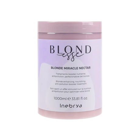 Inebrya, Blonde Miracle Nectar, Hair Treatment Cream Mask, Color Enhancing, 1000 ml - Feel You
