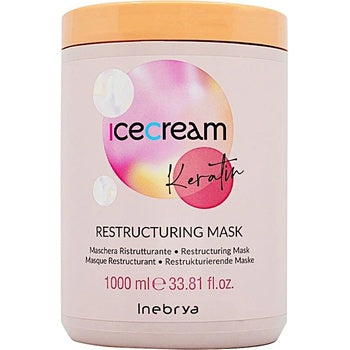 Inebrya - Ice Cream Keratin Restructuring Mask - 1000ml - Feel You