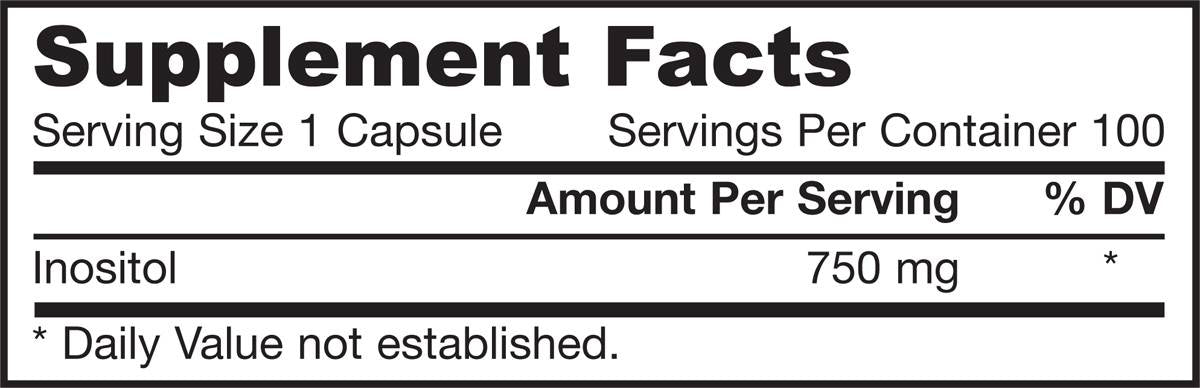 Inositol 750 mg - 100 капсули - Feel You