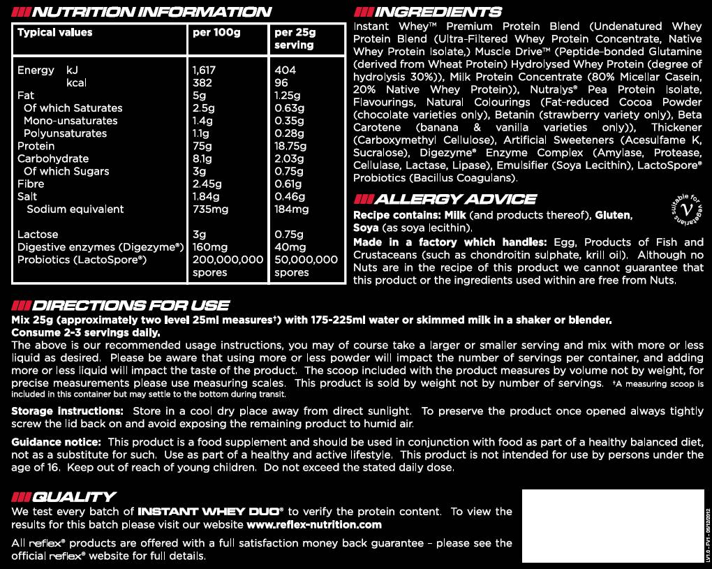 Instant Whey Duo 2000 грама - Feel You