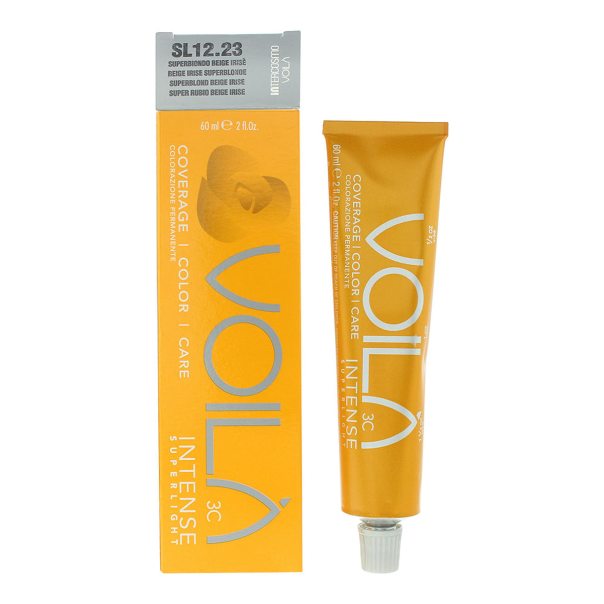 Intercosmo, Voila 3C Intense, Hair Colouring Cream Mask, SL12.23 Beige Irise Superblonde, 60 ml - Feel You