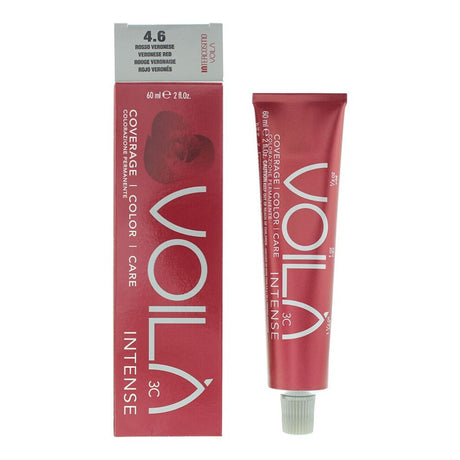 Intercosmo, Voila 3C Intense, Permanent Hair Dye, 4.6 Veronese Red, 71 ml - Feel You