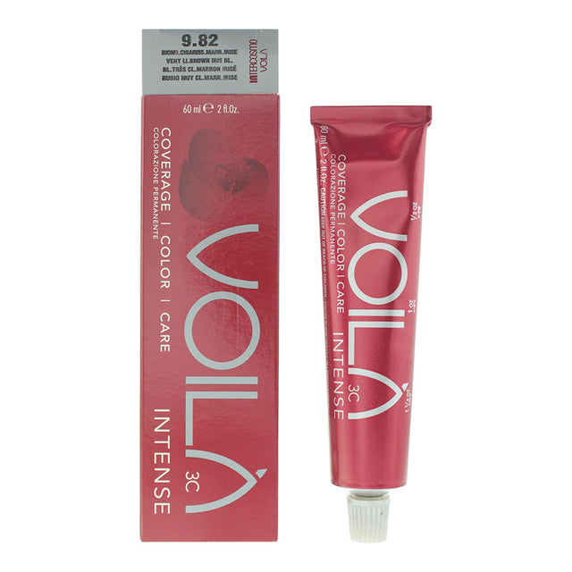Intercosmo, Voila 3C Intense, Permanent Hair Dye, 9.82 Very Light Brown Iris Blonde, 60 ml - Feel You
