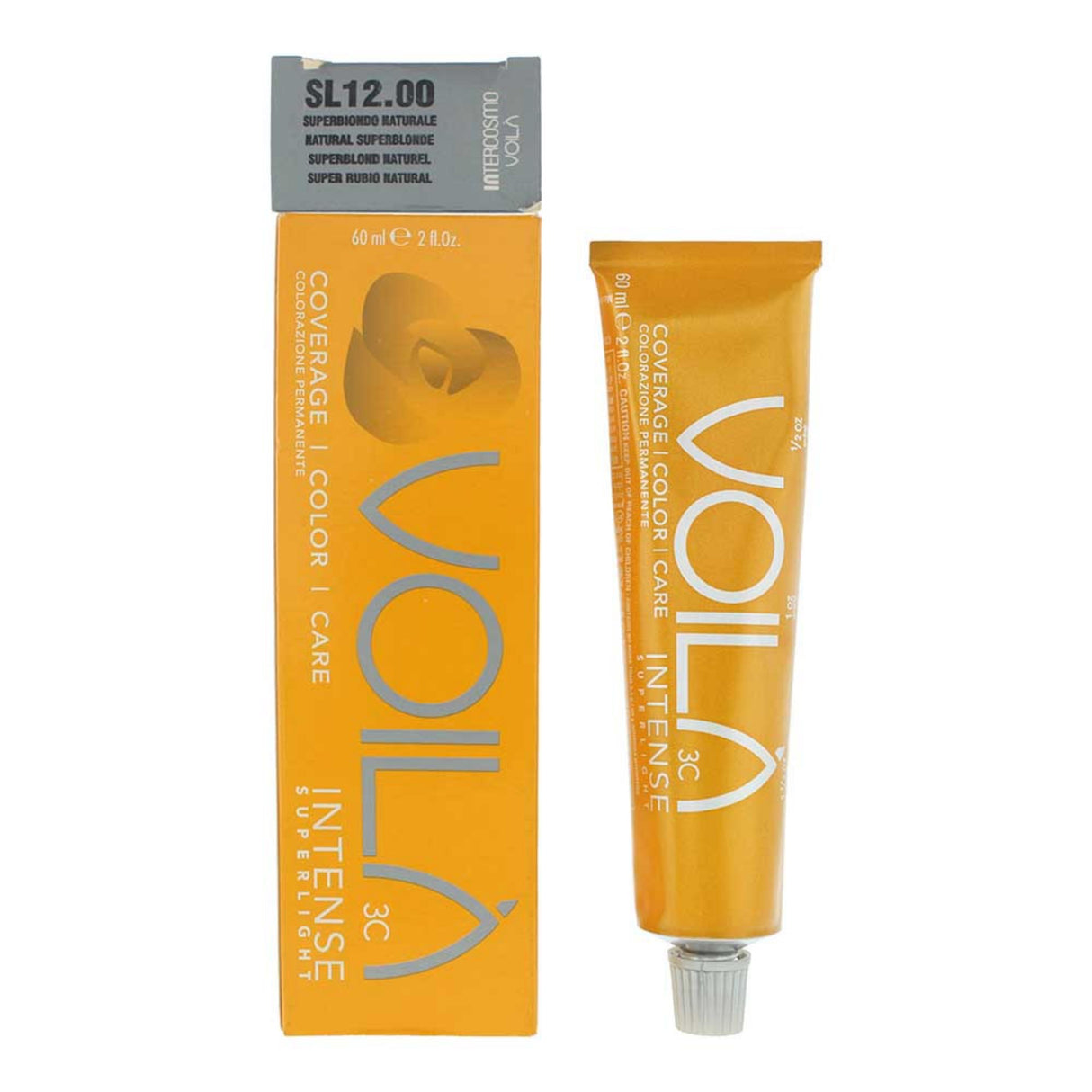 Intercosmo, Voila 3C Intense Superlight, Permanent Hair Dye,  Natural Superblonde, 60 ml - Feel You