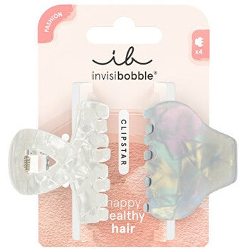 Invisibobble - Clipstar Pearly Frost M - hair clip 2 pcs - Feel You