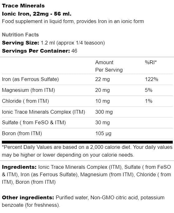 Ionic Iron 22 mg - 56 мл - Feel You