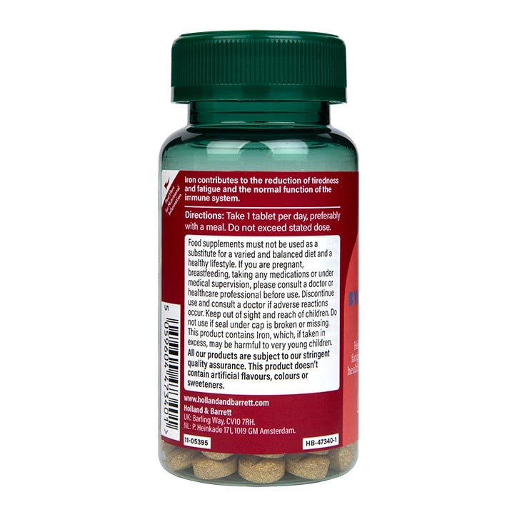 Желязо (Iron) 15 mg с витамини и минерали 90 таблетки, H&B - Feel You